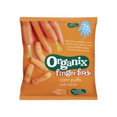Organix Maïs knabbels met wortel 7+m